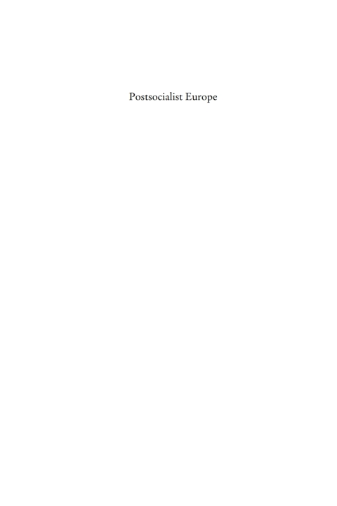 Postsocialist Europe